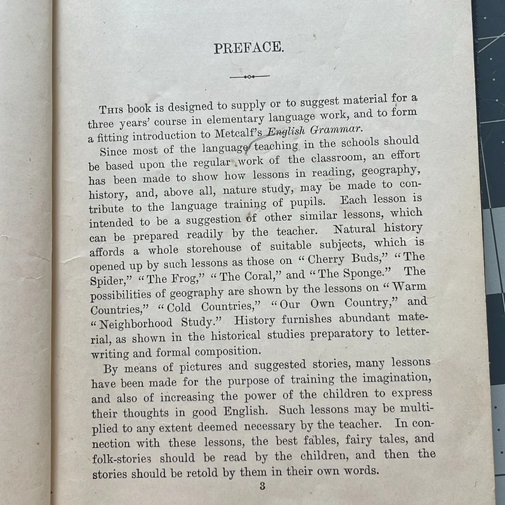 Metcalf's Elementary English by Robert C. Metcalf, Orville T. Bright, c1895